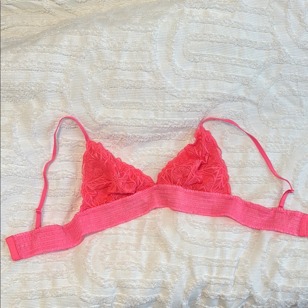 Medium Aerie Pink Lace Bralette
